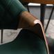 Стул бархатный MEBEL ELITE DAKOTA Velvet, Зеленый / ореховый
