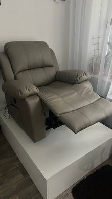 Масажне крісло MEBEL ELITE BONO екошкіра Сірий фотографія