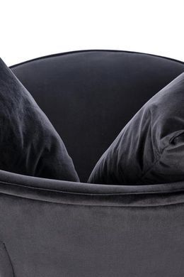 Кресло ALMOND Velvet Halmar Черный фотография