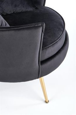 Кресло ALMOND Velvet Halmar Черный фотография