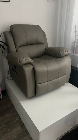 Масажне крісло MEBEL ELITE BONO екошкіра Сірий фотографія