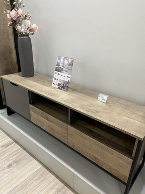 Тумба під телевізор Perfect Home Арден / Arden 1-дверна з 2 шухлядами 1D2S/160 Дуб санд гранж/матера фотографія