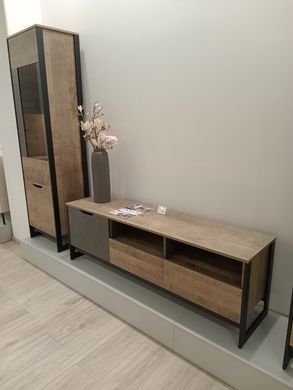Тумба під телевізор Perfect Home Арден / Arden 1-дверна з 2 шухлядами 1D2S/160 Дуб санд гранж/матера фотографія