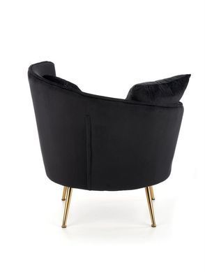 Кресло ALMOND Velvet Halmar Черный фотография