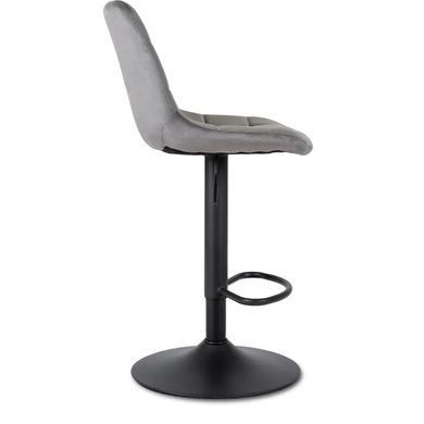 Барный стул бархатный MEBEL ELITE ARCOS 2 Velvet серый фотография