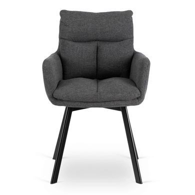 Стілець поворотний MEBEL ELITE CORTADO Velvet Темно-сірий фотографія
