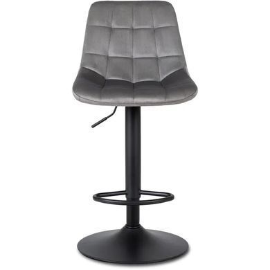 Барный стул бархатный MEBEL ELITE ARCOS 2 Velvet серый фотография