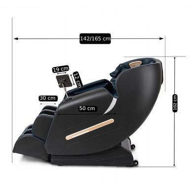 Массажное креслоMEBEL ELITE VX MAX экокожа черный фотография