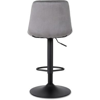 Барный стул бархатный MEBEL ELITE ARCOS 2 Velvet серый фотография