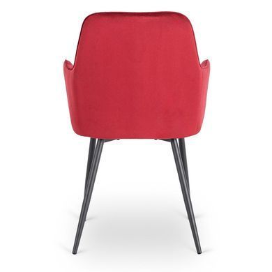 Стул бархатный MEBEL ELITE BRESSO Velvet Бордовый фотография