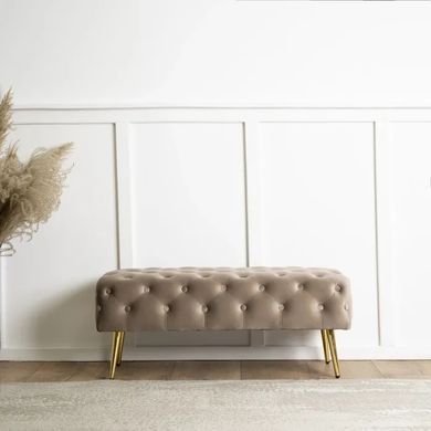 Лава бархатная MEBEL ELITE VERA Velvet Бежевый фотография