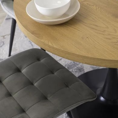 Стілець оксамитовий MEBEL ELITE GOMEZ Velvet, Сірий фотографія