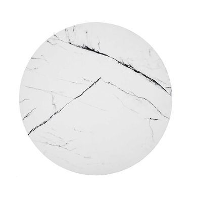 Журнальний столик NUBIRA S Halmar 40x40 Білий Мармур/Чорний фотографія