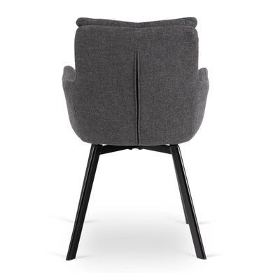 Стілець поворотний MEBEL ELITE CORTADO Velvet Темно-сірий фотографія