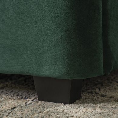 Кровать двуспальная бархатная MEBEL ELITE CROS Velvet 160x200 см Зелений фотография