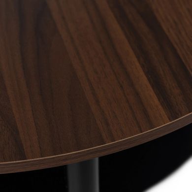 Журнальный столик MEBEL ELITE PAULO MAX 80x80 Орех/черный фотография