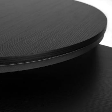 Набор журнальных столиков (2 шт) MEBEL ELITE MANU MAX Черный фотография
