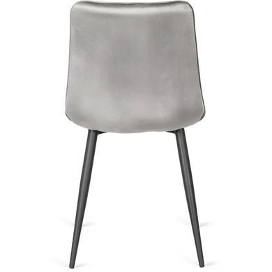 Стілець оксамитовий MEBEL ELITE GOMEZ Velvet, Сірий фотографія