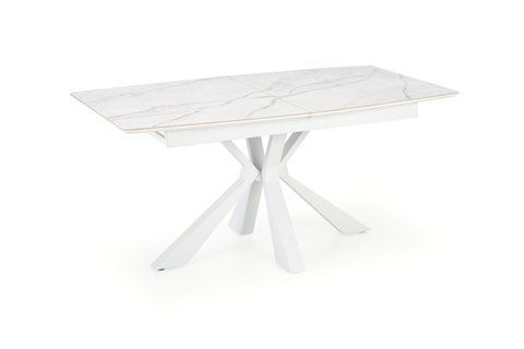 Стіл розкладний VIVALDI Halmar 160(200)х89 Білий мармур фотографія