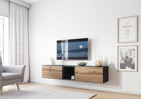 Стінка ROCO 10 Cama Антрацит / Дуб Вотан фотографія