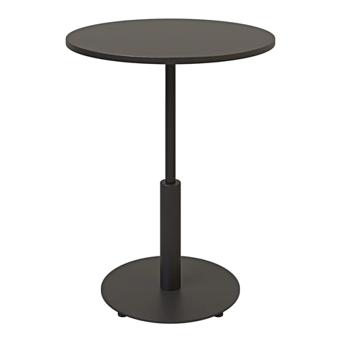 Стол Ibiza R light Lovko 70x70 Черный металл/черный фотография