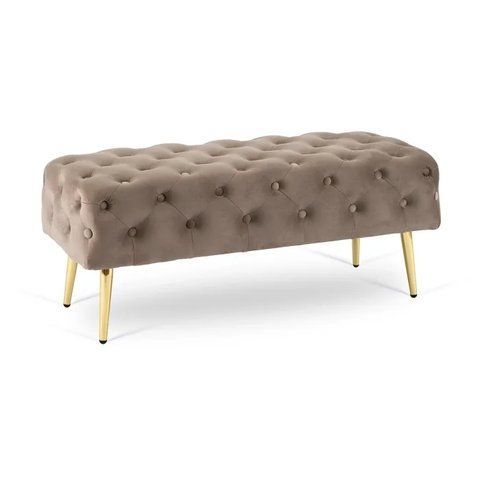 Лава оксамитова MEBEL ELITE VERA Velvet Бежевий фотографія