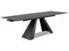Стол Раскладной SALVADORE CERAMIC 180(260)X90 Signal Серый Мрамор / Черный Мат фотография
