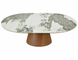 Раскладной стол MAROCCO CERAMIC Signal 160(200)X90 Белый/орех