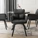 Стілець поворотний MEBEL ELITE CORTADO Velvet Темно-сірий