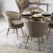 Стул бархатный MEBEL ELITE VIOLA Velvet Беж/золото