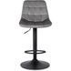 Барный стул бархатный MEBEL ELITE ARCOS 2 Velvet серый