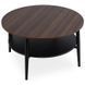 Журнальный столик MEBEL ELITE PAULO MAX 80x80 Орех/черный