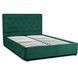 Кровать двуспальная бархатная MEBEL ELITE CROS Velvet 160x200 см Зелений