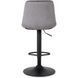 Барный стул бархатный MEBEL ELITE ARCOS 2 Velvet серый