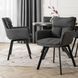 Стілець поворотний MEBEL ELITE CORTADO Velvet Темно-сірий
