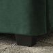 Кровать двуспальная бархатная MEBEL ELITE CROS Velvet 160x200 см Зелений