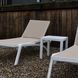 Комплект 2 шезлонга Onto Siesta Pacific + Стол Siesta Ocean Side Table - White Taupe