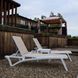 Комплект 2 шезлонга Onto Siesta Pacific + Стол Siesta Ocean Side Table - White Taupe