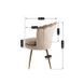 Стул бархатный MEBEL ELITE VIOLA Velvet Беж/золото