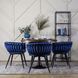 Стул бархатный MEBEL ELITE EMPOLI Velvet Темно-синий