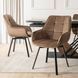 Стілець поворотний оксамитовий MEBEL ELITE LUNA Velvet Коричневий