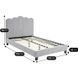 Кровать MEBEL ELITE CRATER 120x200 см Серый