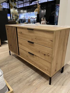 Комод Perfect Home Таллі / Tally 1-дверний з 3 шухлядами 1D3S/138 Дуб артизан/антрацит фотографія