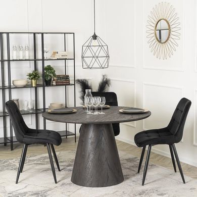 Стол круглый MEBEL ELITE EMILI 120 см Черный фотография
