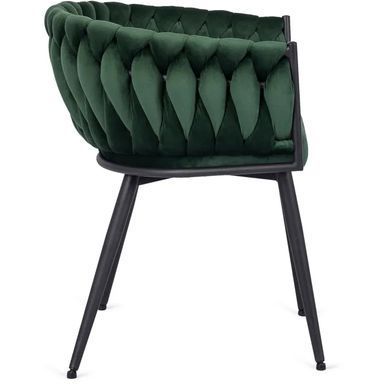 Стул бархатный MEBEL ELITE EMPOLI Velvet Зеленый фотография
