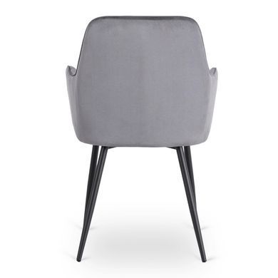 Стілець оксамитовий MEBEL ELITE BRESSO Velvet Сірий фотографія