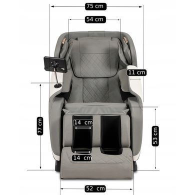 Массажное креслоMEBEL ELITE VX MAX экокожа Серый фотография