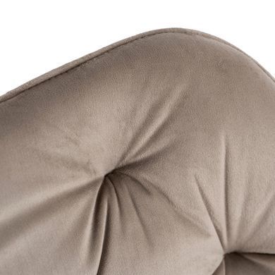Стул офисный поворотный бархатный MEBEL ELITE KONOR Velvet Беж/золото фотография