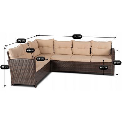 Комплект садових меблів MEBEL ELITE DALLAS Беж
