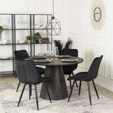 Стол круглый MEBEL ELITE EMILI 120 см Черный фотография